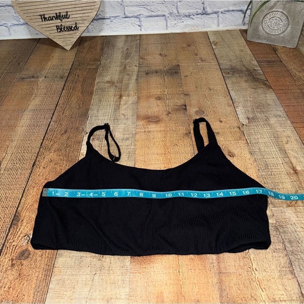 Andie Swim The Maui Rib top size XXL Black NWOT - Picture 4 of 8
